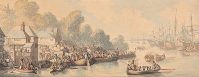 Embarkation at Southampton, June 20th 1794 by Thomas Rowlandson